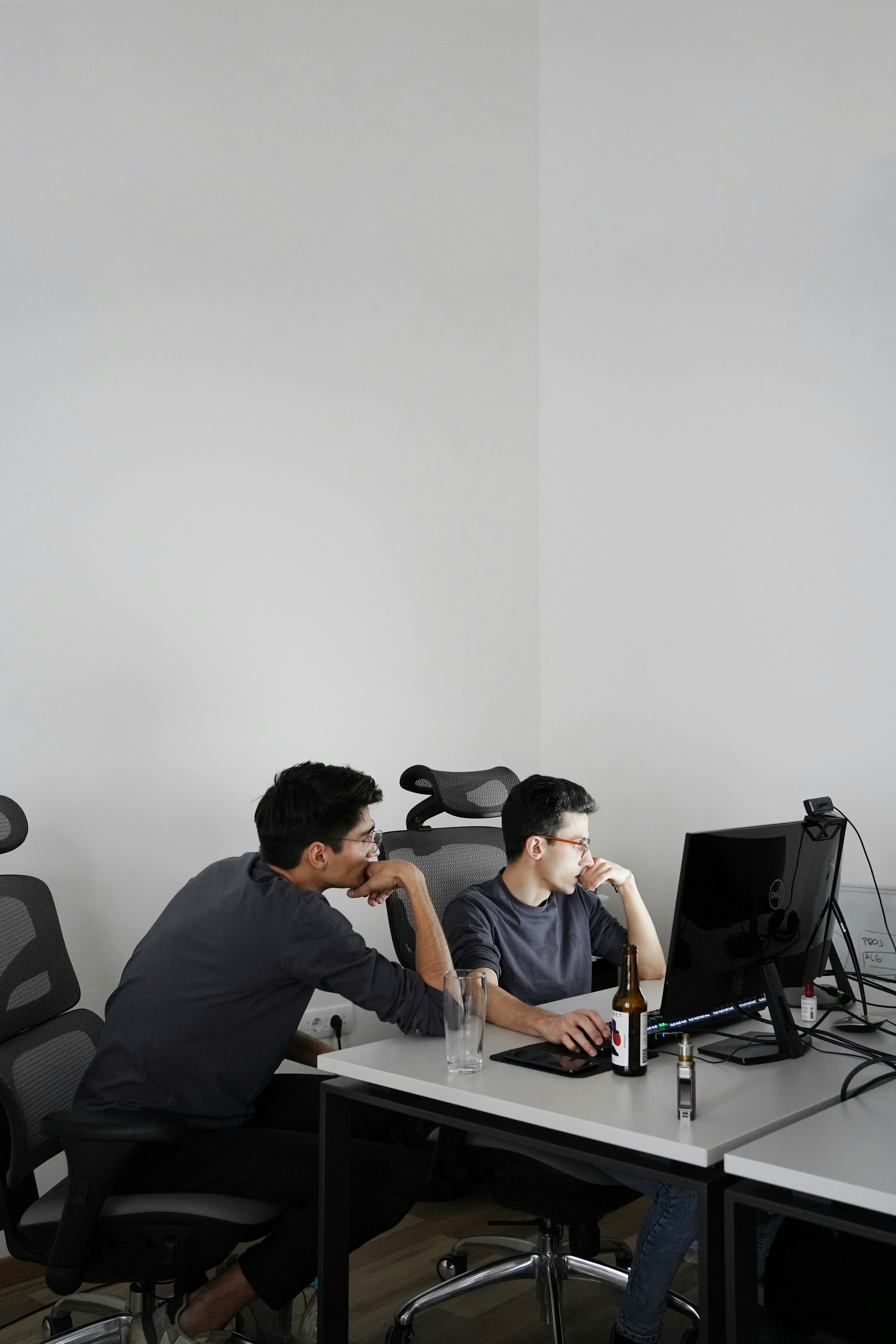 Colleagues working together in an office